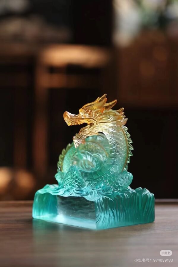 #222 Glazed Dragon glass  gift - 图片 3