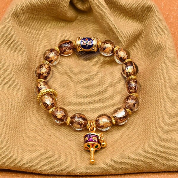 #555Five-way lucky glass blessing bracelet - 图片 4