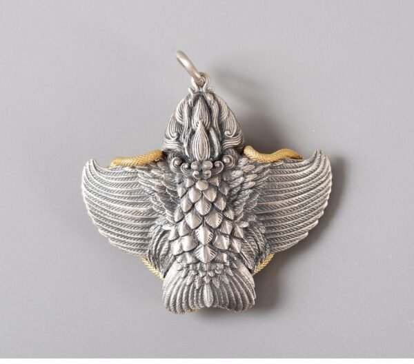 #111 Tibetan sofa silver-plated Peng bird pendant handmade Wenwan necklace pendant sweater chain pendant Tibetan - 图片 5