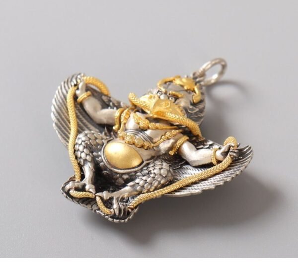 #111 Tibetan sofa silver-plated Peng bird pendant handmade Wenwan necklace pendant sweater chain pendant Tibetan - 图片 6