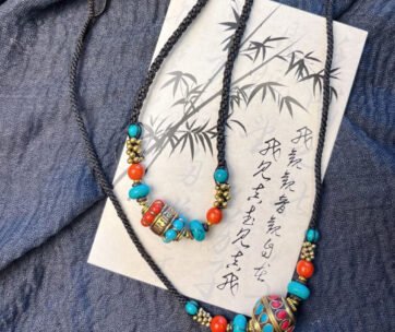 #777 Tibetan lucky beads necklace